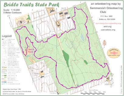Bridle Trails Winter Running Festival course map