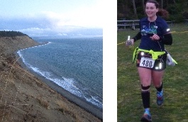 Bluff view and runner at Forb Ebey